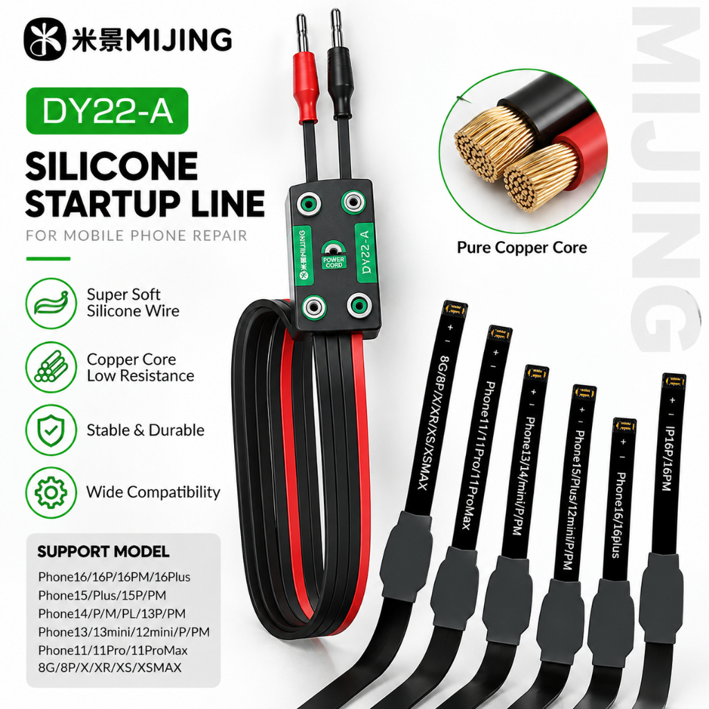 MIJING DY22-A Silicone Startup Power Boot Line for IP 8 to 16 Series