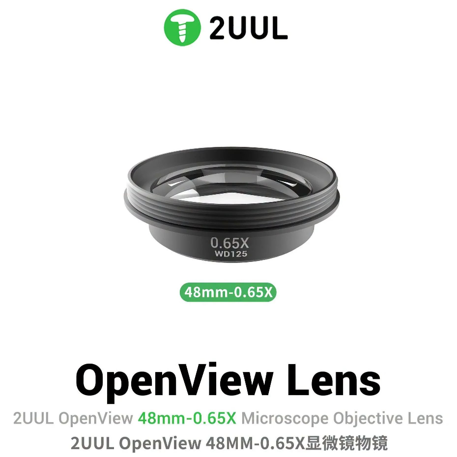 2UUL MS06 OpenView 48mm-0.65X Microscope Objective Lens ( Working Distance 125mm )
