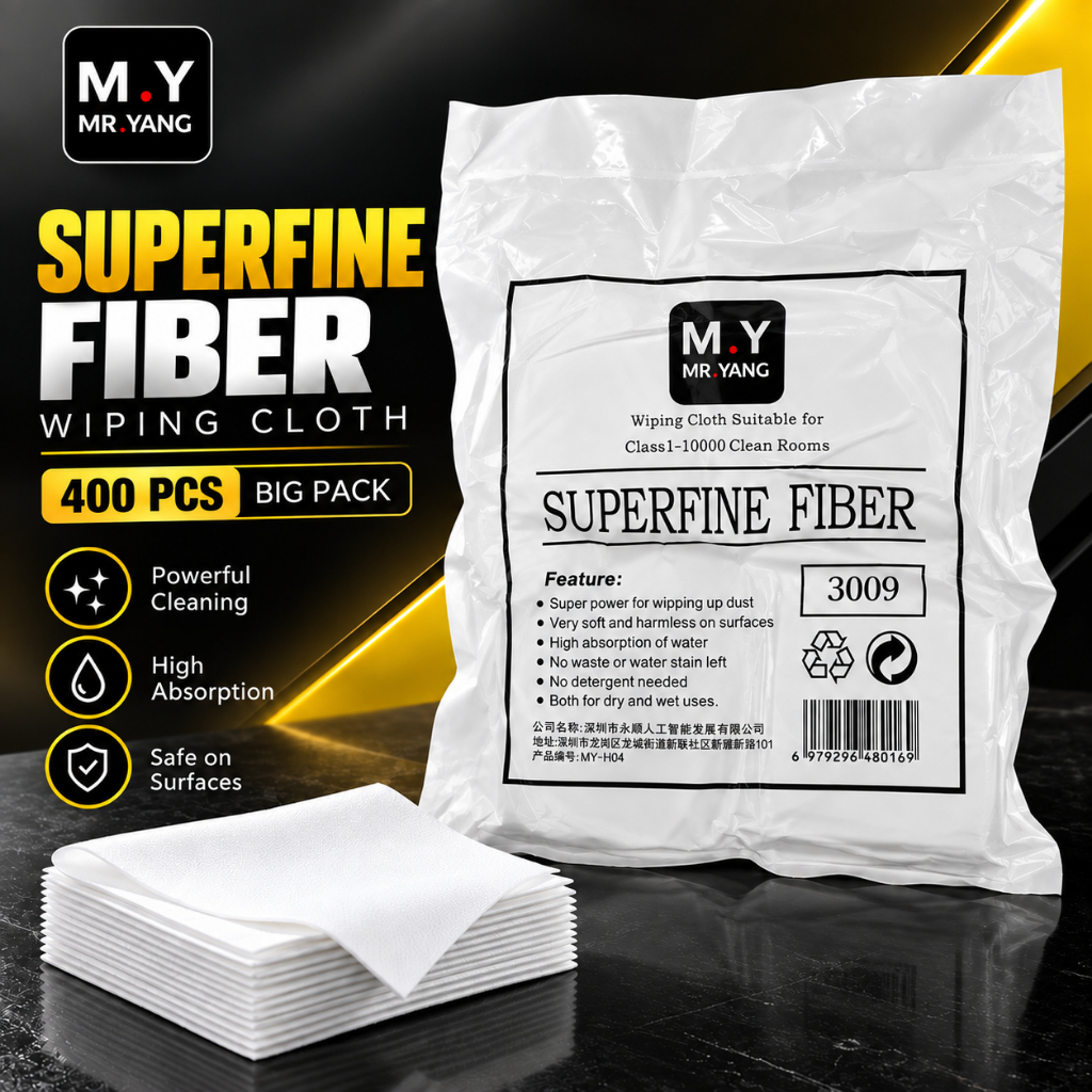 M.Y Superfine Fiber Wiping Cloth - 400PCS