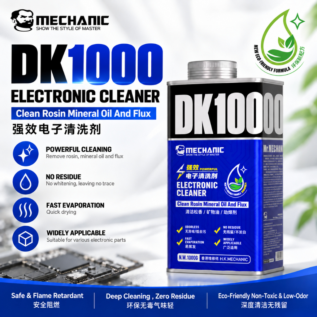 MECHANIC DK1000 Electronic Cleaner for Clean Rosin Mineral Oil and Flux - 1000ml