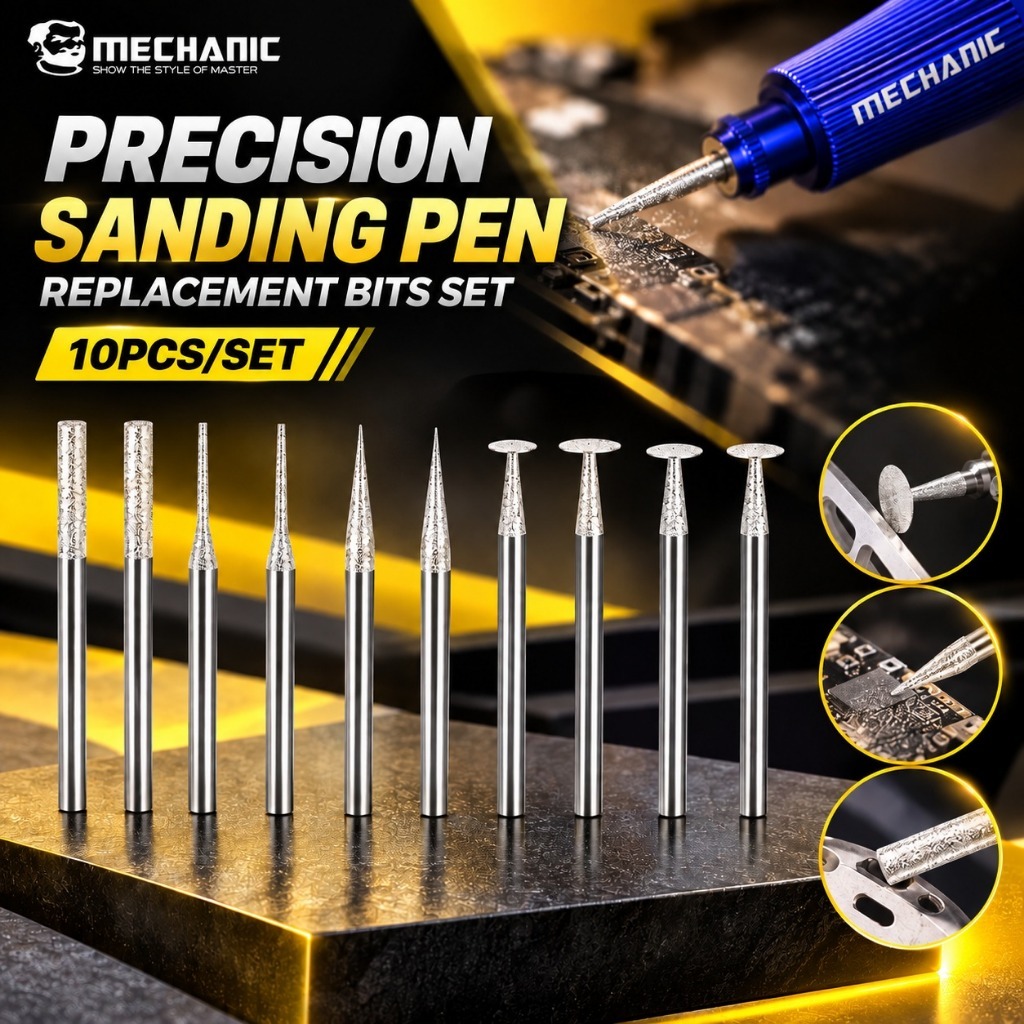 MECHANIC Precision Sanding Pen Replacement Bits Set - 10PCS / Set