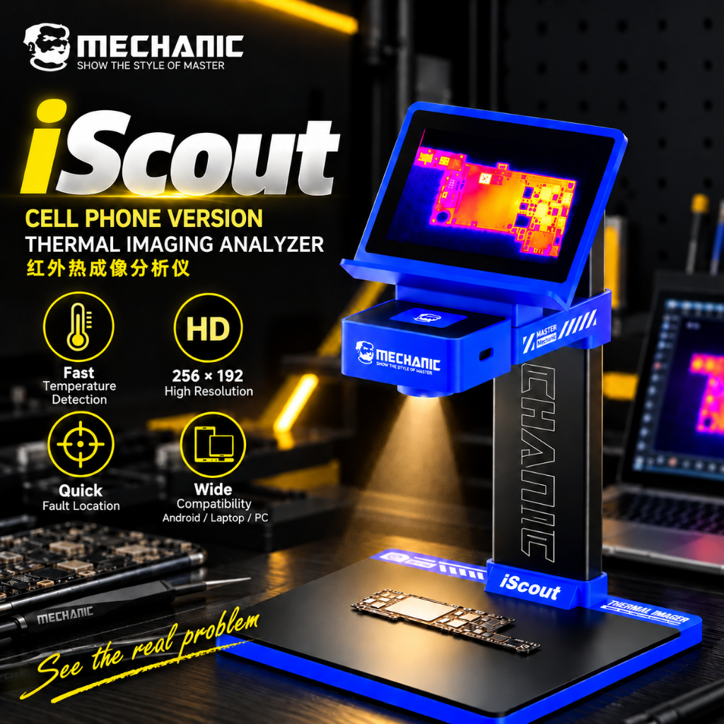 MECHANIC iScout Infrared Thermal Imaging Camera for PCB Motherboard Locate Faulty Detection